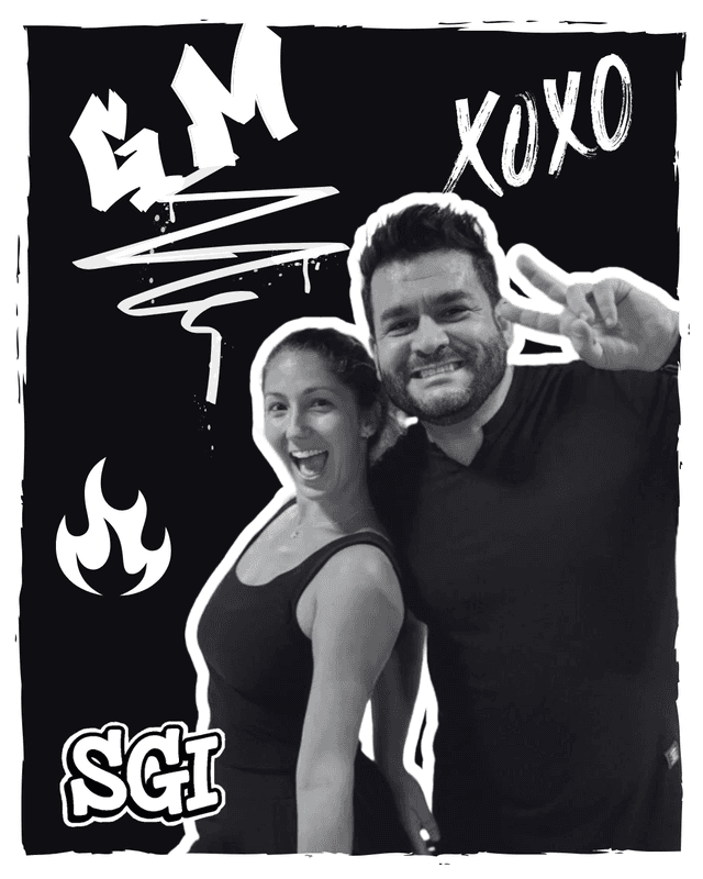 Foto dos professores Guigo e Margie